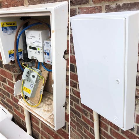 electric meter box seal broken|external meter box repair.